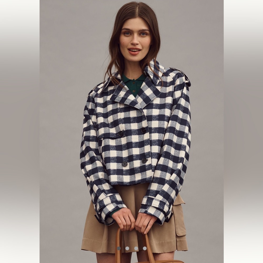 NWT Maeve Crop Trench Coat XXS